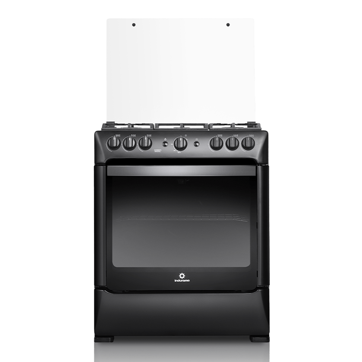COCINA A GAS INDURAMA SORRENTO MAXGRILL 6Q NEGRO